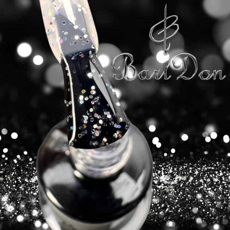 Glitter top gel silver bartdon.gr